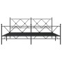 Estructura de cama cabecero y estribo metal negro 183x213 cm de vidaXL, Camas y somieres - Ref: Foro24-376525, Precio: 138,69...