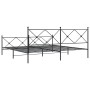 Estructura de cama cabecero y estribo metal negro 200x200 cm de vidaXL, Camas y somieres - Ref: Foro24-376527, Precio: 140,35...