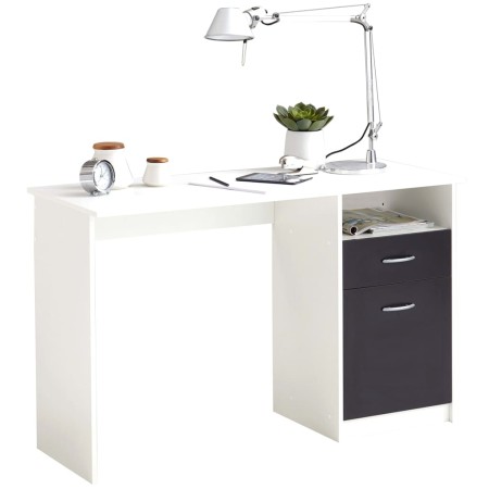 FMD Desk with 1 black and white drawer 123x50x76.5 cm by FMD, Desks - Ref: Foro24-428737, Price: 134,92 €, Discount: %