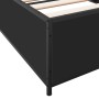 Estructura de cama madera de ingeniería y metal negra 90x190 cm de vidaXL, Camas y somieres - Ref: Foro24-845116, Precio: 84,...