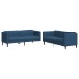 2-piece sofa set blue fabric by vidaXL, Sofas - Ref: Foro24-3209244, Price: 554,99 €, Discount: %