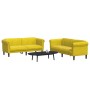 Yellow velvet 2-piece sofa set by vidaXL, Sofas - Ref: Foro24-3209225, Price: 505,16 €, Discount: %