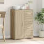 Sideboard aus Sonoma-Eichenholzwerkstoff, 60 x 31 x 84 cm von vidaXL, Sideboards - Ref: Foro24-840508, Preis: 95,63 €, Rabatt: %