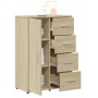 Aparador de madera de ingeniería roble Sonoma 60x31x84 cm de vidaXL, Aparadores - Ref: Foro24-840508, Precio: 95,77 €, Descue...