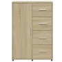 Aparador de madera de ingeniería roble Sonoma 60x31x84 cm de vidaXL, Aparadores - Ref: Foro24-840508, Precio: 95,77 €, Descue...