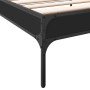 Estructura de cama madera ingeniería y metal negro 100x200 cm de vidaXL, Camas y somieres - Ref: Foro24-845026, Precio: 75,92...