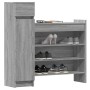 Zapatero madera de ingeniería gris Sonoma 100,5x28x100 cm de vidaXL, Zapateros y organizadores de calzado - Ref: Foro24-84042...