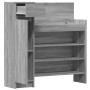 Sonoma gray engineered wood shoe rack 100.5x28x100 cm by vidaXL, Shoe racks and shoe organizers - Ref: Foro24-840427, Price: ...