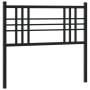 Black metal headboard 100 cm by vidaXL, Headboards and footboards - Ref: Foro24-376353, Price: 27,43 €, Discount: %