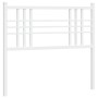 Cabecero de metal blanco 90 cm de vidaXL, Cabeceros y pies de cama - Ref: Foro24-376401, Precio: 26,91 €, Descuento: %