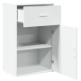 White engineered wood storage cabinet 56.5x39x90 cm by vidaXL, Lockers and storage cabinets - Ref: Foro24-840709, Price: 71,5...