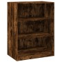 Kleiderschrank aus geräuchertem Eichenholzwerkstoff, 77 x 48 x 102 cm von vidaXL, Kommoden-Organizer und Bar-Kleiderbügel - R...