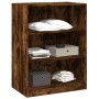 Kleiderschrank aus geräuchertem Eichenholzwerkstoff, 77 x 48 x 102 cm von vidaXL, Kommoden-Organizer und Bar-Kleiderbügel - R...