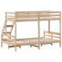 Solid pine wood bunk bed 90x200/120x200 cm by vidaXL, Beds and slatted bases - Ref: Foro24-3207185, Price: 336,60 €, Discount: %