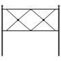 Black metal headboard 100 cm by vidaXL, Headboards and footboards - Ref: Foro24-376531, Price: 35,99 €, Discount: %