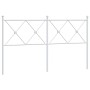 Cabecero de metal blanco 160 cm de vidaXL, Cabeceros y pies de cama - Ref: Foro24-376586, Precio: 47,25 €, Descuento: %