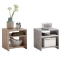 FMD Coffee table with concrete gray and white shelf by FMD, Coffee table - Ref: Foro24-428748, Price: 54,32 €, Discount: %