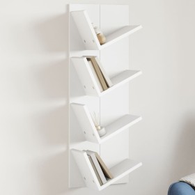 Wall shelf 4 levels white 33x16x90 cm by vidaXL, Shelves and shelves - Ref: Foro24-840716, Price: 34,46 €, Discount: %