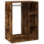 Armario de madera de ingeniería gris hormigón 77x48x102 cm de vidaXL, Organizadores de vestidores y perchas de barra - Ref: F...