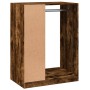 Armario de madera de ingeniería gris hormigón 77x48x102 cm de vidaXL, Organizadores de vestidores y perchas de barra - Ref: F...