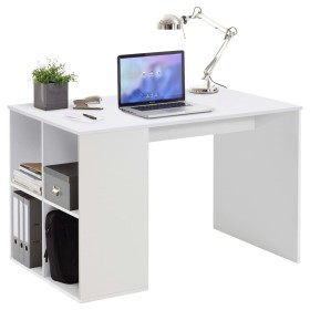 FMD White Desk with Side Shelves 117x72.9x73.5 cm by FMD, Desks - Ref: Foro24-428732, Price: 193,14 €, Discount: %