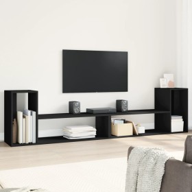 TV furniture 2 pcs engineered wood black 100x30x50 cm by vidaXL, TV Furniture - Ref: Foro24-840794, Price: 61,35 €, Discount: %