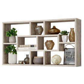 FMD Rectangular wall shelf 8 compartments sand oak color by FMD, Shelves and shelves - Ref: Foro24-428741, Price: 78,06 €, Di...