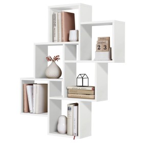 FMD Wall shelf with 8 compartments white by FMD, Shelves and shelves - Ref: Foro24-428744, Price: 113,74 €, Discount: %