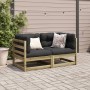 2-piece garden sofa set with impregnated pine wood cushions by vidaXL, Garden sets - Ref: Foro24-3295829, Price: 231,28 €, Di...