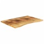 Gebogene Schreibtischplatte mit rauem Mangoholz 100x60x2,5 cm von vidaXL, Schreibtischzubehör und Produkte - Ref: Foro24-3701...