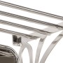 Luggage rack with hangers and aluminum wall mirror by vidaXL, Hat and coat racks - Ref: Foro24-357830, Price: 169,44 €, Disco...