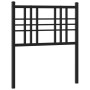 Black metal headboard 80 cm by vidaXL, Headboards and footboards - Ref: Foro24-376351, Price: 26,69 €, Discount: %