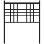 Black metal headboard 80 cm by vidaXL, Headboards and footboards - Ref: Foro24-376351, Price: 26,69 €, Discount: %