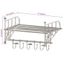 Luggage rack with aluminum wall hangers by vidaXL, Hat and coat racks - Ref: Foro24-357832, Price: 106,43 €, Discount: %