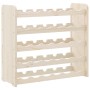 Solid pine wood bottle rack 67.5x25x60 cm by vidaXL, Wine racks - Ref: Foro24-4007557, Price: 40,84 €, Discount: %