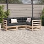 Gartensofa-Set 4-teilig aus massivem Kiefernholz von vidaXL, Gartensets - Ref: Foro24-3299408, Preis: 239,63 €, Rabatt: %