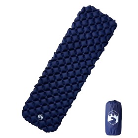 Inflatable camping mattress 1 person navy blue 190x58x6 cm by vidaXL, Air mattresses - Ref: Foro24-4007117, Price: 36,52 €, D...