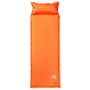 Colchón de camping autoinflable con almohada 1 persona naranja de vidaXL, Colchones de aire - Ref: Foro24-4007134, Precio: 59...