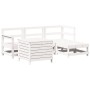 Garden sofa set 5 pieces solid white pine wood by vidaXL, Garden sets - Ref: Foro24-3250501, Price: 350,68 €, Discount: %