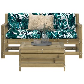 Garden sofa set 3 pieces impregnated pine wood by vidaXL, Garden sets - Ref: Foro24-3250763, Price: 196,26 €, Discount: %