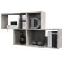 FMD Wall shelf with 4 compartments in sand oak color by FMD, Shelves and shelves - Ref: Foro24-428767, Price: 92,57 €, Discou...