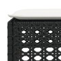 Garden stool and black synthetic rattan cushion 63.5x56x32 cm by vidaXL, Outdoor ottomans - Ref: Foro24-365932, Price: 69,22 ...