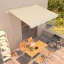 Toldo automático retráctil color crema 400x300 cm de vidaXL, Toldos - Ref: Foro24-3051200, Precio: 448,64 €, Descuento: %