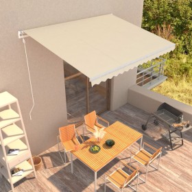 Toldo automático retráctil color crema 400x300 cm de vidaXL, Toldos - Ref: Foro24-3051200, Precio: 448,99 €, Descuento: %