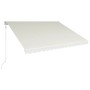 Cream-colored automatic retractable awning 400x300 cm by vidaXL, Awnings - Ref: Foro24-3051200, Price: 448,64 €, Discount: %