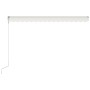 Cream-colored automatic retractable awning 400x300 cm by vidaXL, Awnings - Ref: Foro24-3051200, Price: 448,64 €, Discount: %