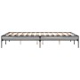 Sonoma gray metal engineered wood bed frame 120x200 cm by vidaXL, Beds and slatted bases - Ref: Foro24-845024, Price: 99,99 €...