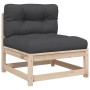 5-piece garden sofa set with solid pine wood cushions by vidaXL, Garden sets - Ref: Foro24-3299275, Price: 421,64 €, Discount: %