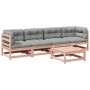 5-piece garden sofa set with Douglas fir wood cushions by vidaXL, Garden sets - Ref: Foro24-3299277, Price: 451,03 €, Discoun...