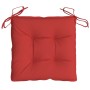 Cojines de silla de jardín 6 uds tela Oxford rojo 40x40x7 cm de vidaXL, Cojines para sillas y sofás - Ref: Foro24-361470, Pre...